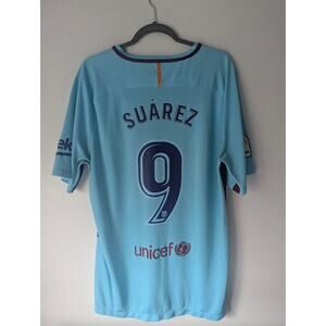 Barcelona Suarez 2017/18 Away Jersey XL La Liga Patched